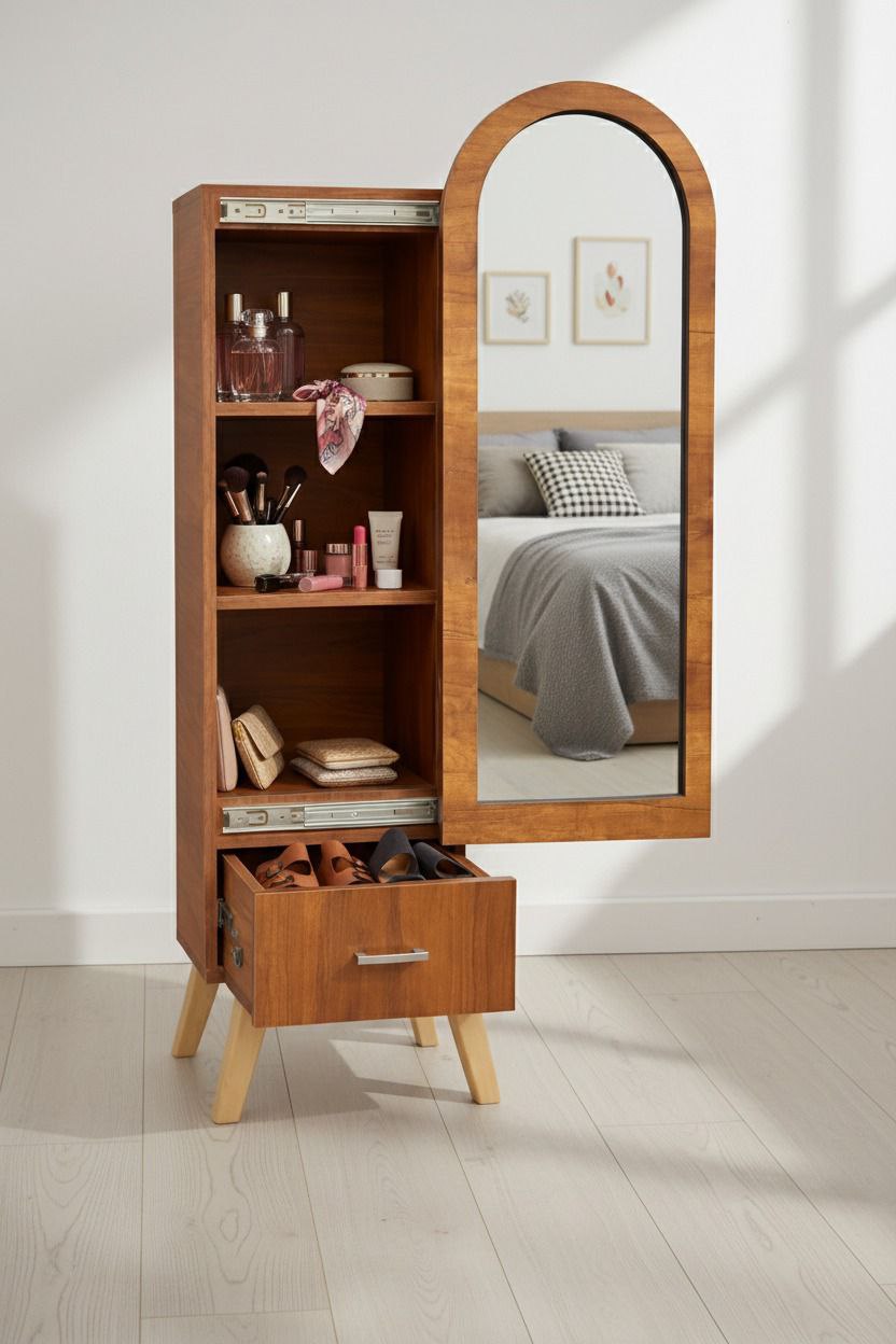 المرآة العجيبة 🥳 اثنان في واحد .☺️ منظم + مرآة