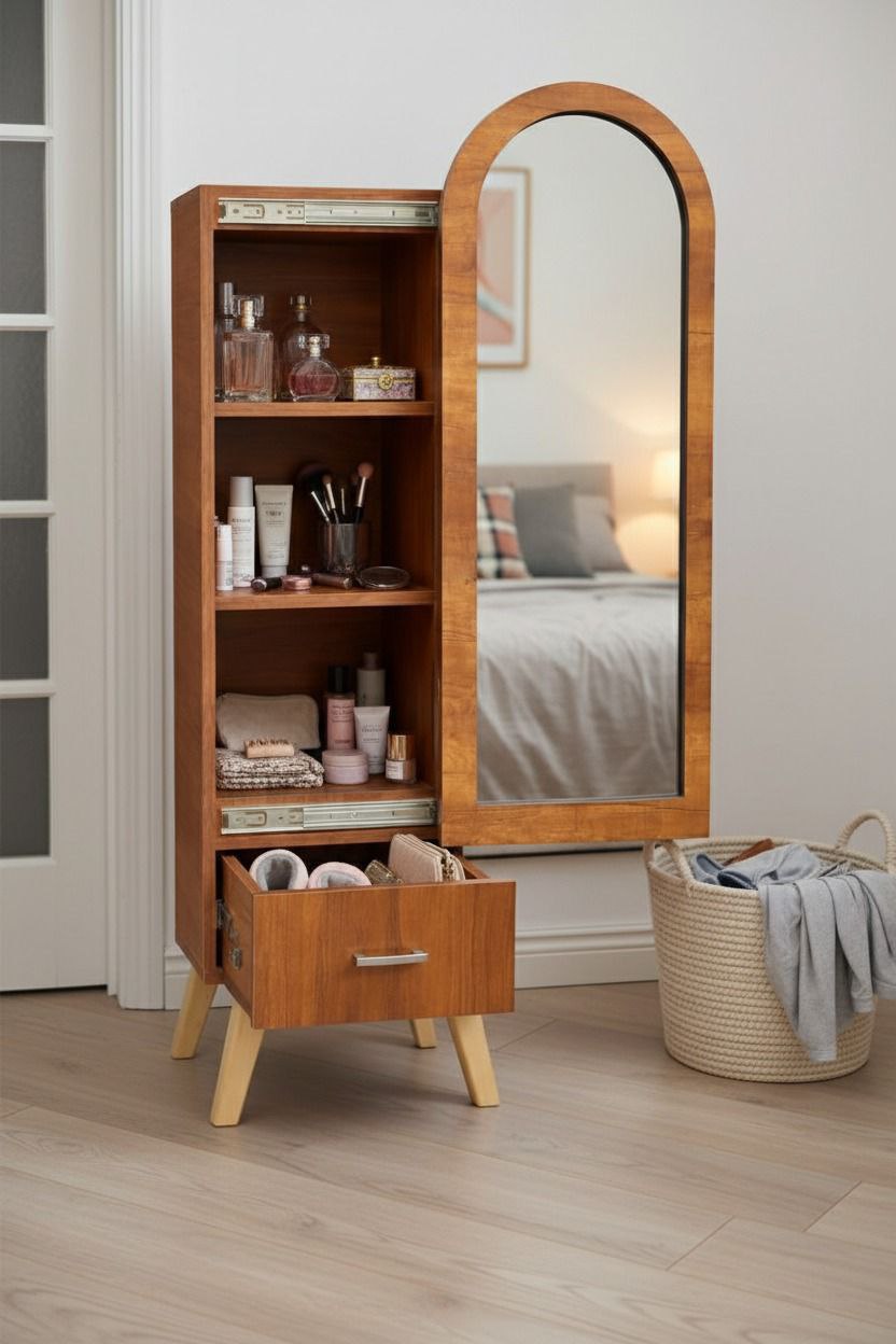 المرآة العجيبة 🥳 اثنان في واحد .☺️ منظم + مرآة