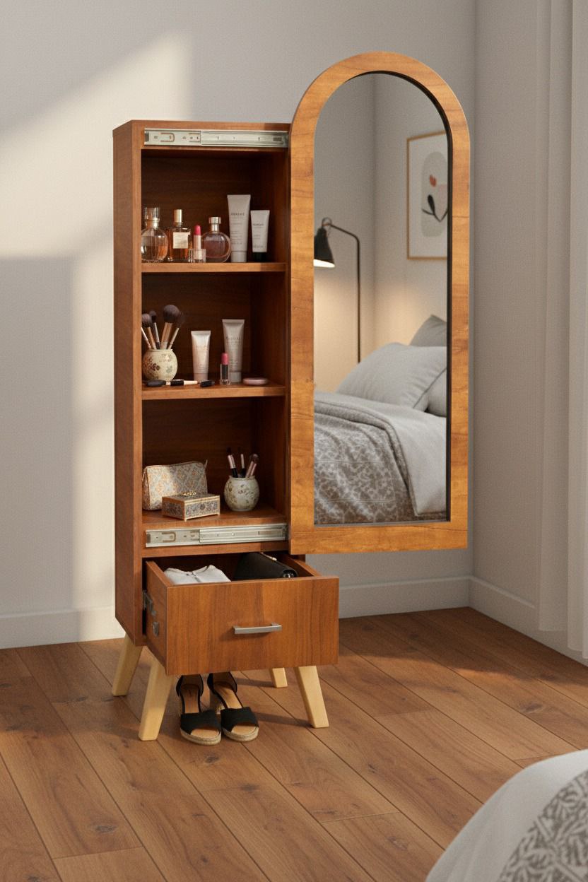 المرآة العجيبة 🥳 اثنان في واحد .☺️ منظم + مرآة