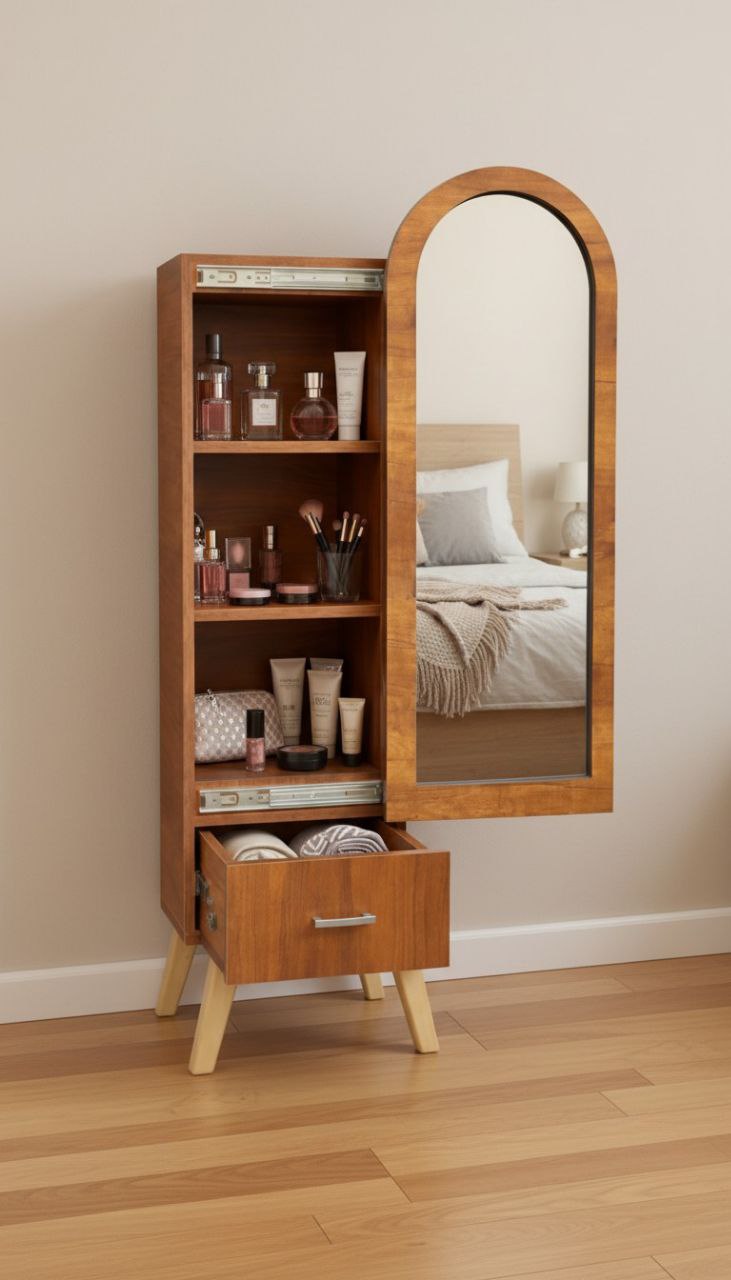 المرآة العجيبة 🥳 اثنان في واحد .☺️ منظم + مرآة