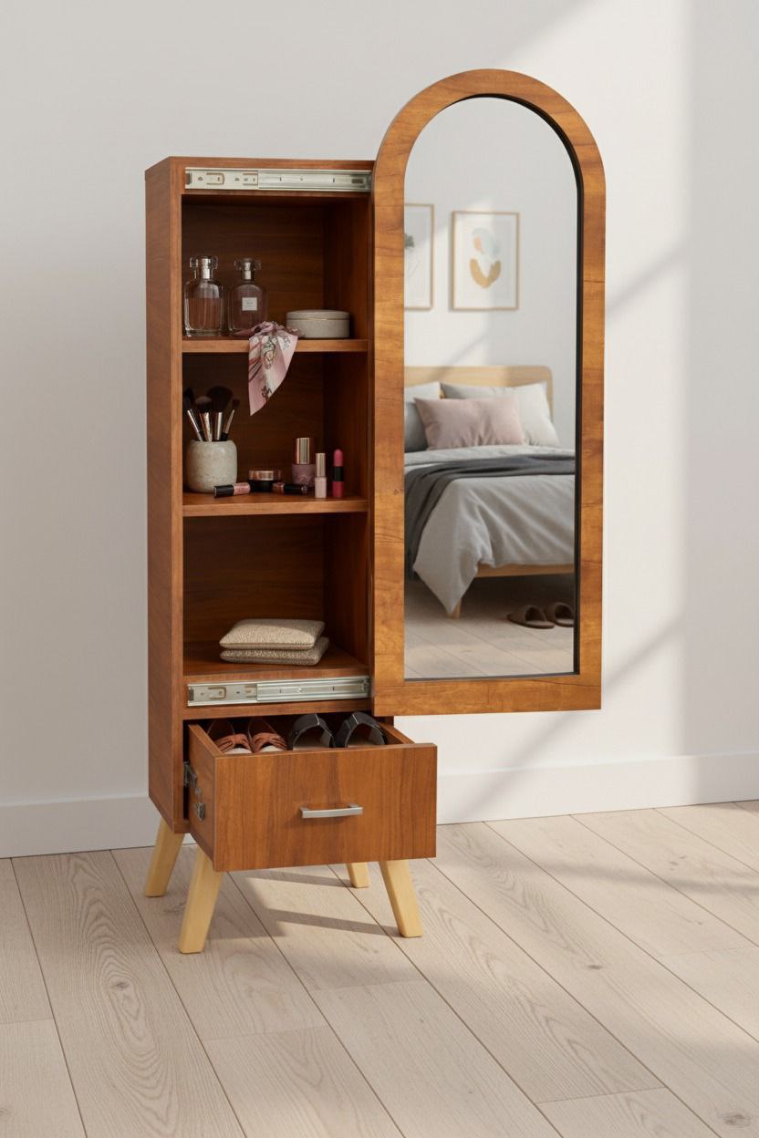 المرآة العجيبة 🥳 اثنان في واحد .☺️ منظم + مرآة