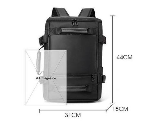 حقيبة سفر متعددة الاستخدامات - سعة كبيرة وتصميم عصري (44cm)