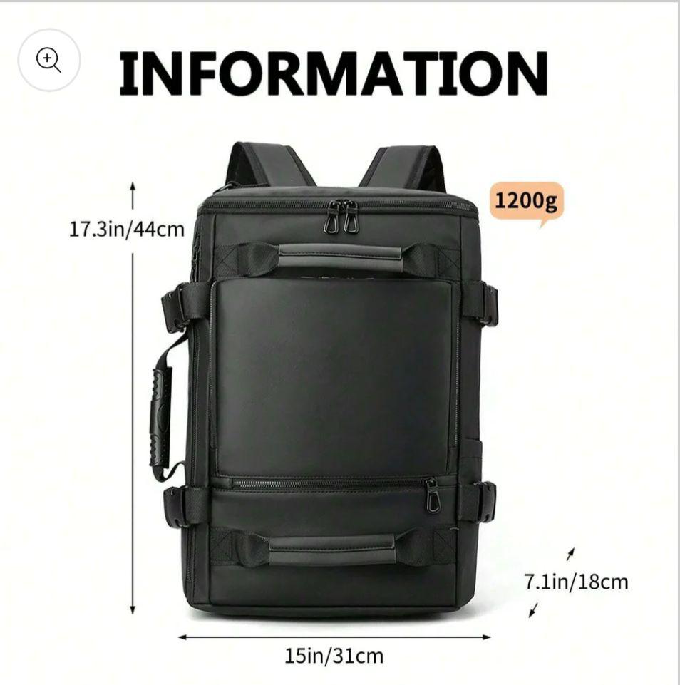 حقيبة سفر متعددة الاستخدامات - سعة كبيرة وتصميم عصري (44cm)